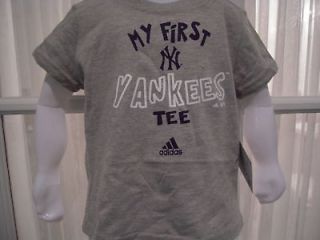 NWT MLB Adidas Infant My First Yankees Tee 12 24 mos.