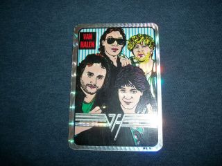 Van Halen Rare 1988 OU812 Foil Sticker Eddie Alex Sammy Hagar Michael 