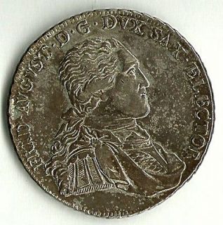 1794   Saxony Albertine   Silver Thaler   KM 1027.2   High Grade for 