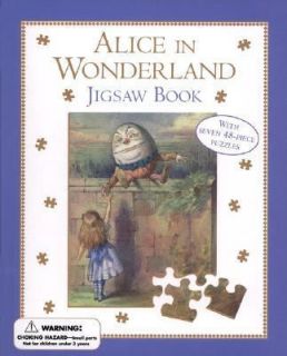 Alice in Wonderland Jigsaw Book by Lewis Carroll 2000, Mixed Media 