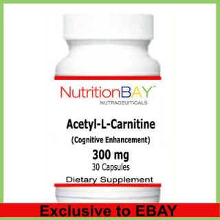 Bottles Acetyl L Carnitine, Cognitive & Fitness Support, 300 mg, 30 