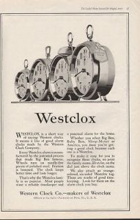 FA 1919 WESTCLOX WESTERN CLOCK HOME DECOR APPLIANCE TIME