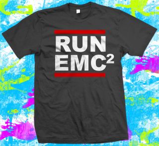 Einstein RUN EMC2   T Shirt   emc2 geek t  shirt
