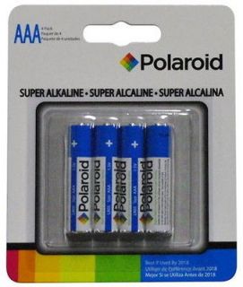 NEW POLAROID PAAA4PK SIZE AAA ALKALINE 4 CARD PACK