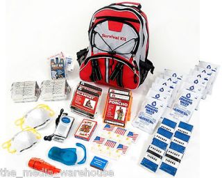FREE Ship 2 Person Guardian Survival Kit. Food, Water, Light, First 