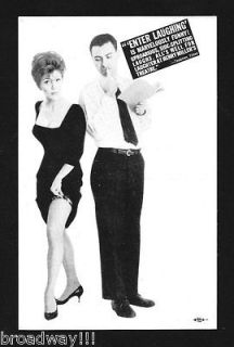   ENTER LAUGHING Sylvia Sidney / Alan Mowbray 1963 Promo Postcard