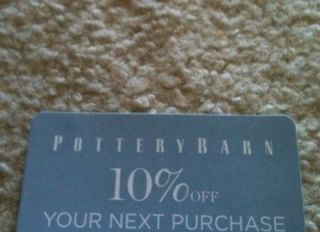 Newly listed 10% off Pottery Barn entire order Coupon