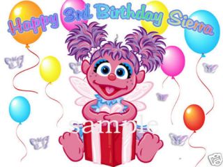 ABBY CADABBY Edible Birthday CAKE Image Icing Topper A
