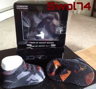   Nike Air Jordan 7 Retro Bordeaux 0 6 months infant socks 11 12 3