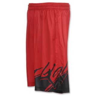Air Jordan Nike Jumpman Color of Flight Mens Shorts Red/Black #452260 