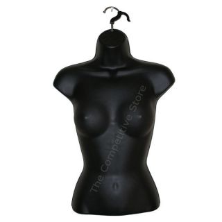 Female Torso Black Mannequin Form   Great Display For Small   Medium 