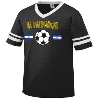 El Salvador Retro Soccer Football Ringer Mens T shirt