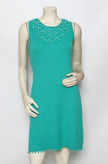 Milly of New York Azul JADE Green Beaded Dress Sz L NWT $295