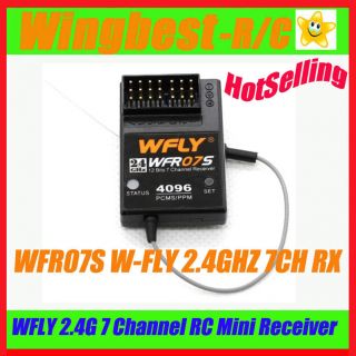 WFLY 2.4G 7 Channel RC Mini Receiver WFR07S W FLY 2.4GHZ 7CH RX Win 