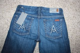 For All Mankind Womens A Pocket Flare Jeans Size 26 & 27 SHORT New 