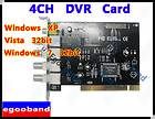  HOT 4 CH Channel Security CCTV Camera Video Capture PCI DVR Card