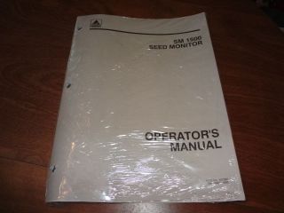 Agco SM 1500 Seed Monitor Planter Operators Manual *NEW* #437282