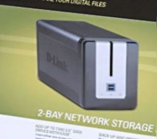 Link DNS 323 2 Bay NAS w/1TB(2x500GB) Sharable Storage Installed for 