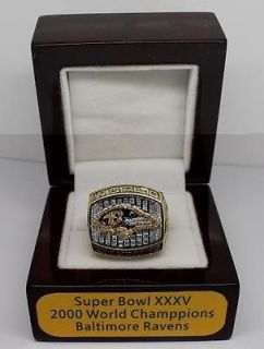   Baltimore Ravens Super Bowl World ChampionShip replica ring, size 12