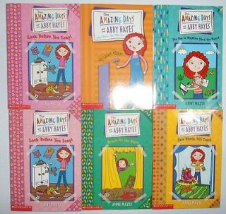 Lot of 6 of The Amazing Days of Abby Hayes Chapter Books by Anne Mazer