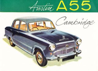 1957 Austin A55 A 55 Cambridge Original Sales Brochure