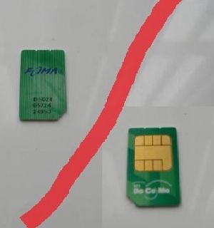 USED Japan NTT docomo FOMA SIM CARD 3G THE INSERT SIM
