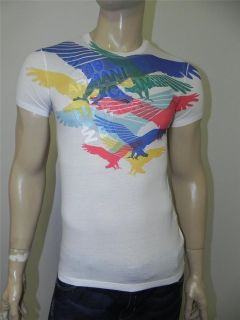 New Armani Exchange AX Mens Slim/Muscle Fit Grahpic Eagle Birds Tee 