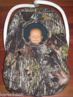   CAMO BREAKUP DOUBLE FLEECE Baby Car Seat Carrier Cover NEW FREE SHPPNG