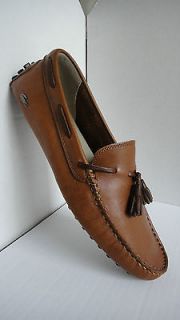 NEW Mens Lacoste Concours Tassel 3 Loafer Leather Shoes Brown size 
