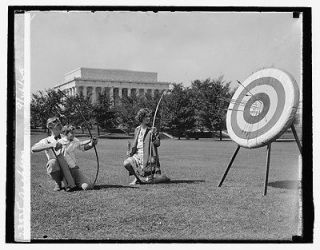 Archery little boy child targets 1928 bow and arrow 5 x 7 photo print
