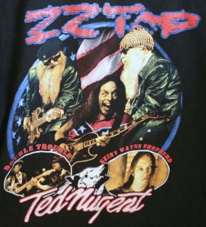 ZZ Top Ted Nugent Double Trouble Beer Drinkers Hell Raisers 2003 Tour 