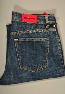 New $895 KITON Napoli Denim Jeans NWT 36 52 #05029