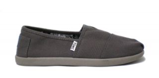 Toms Classic Ash Grey Canvas Shoes Youth & Womens All Sizes