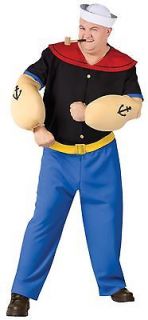   Sailor Man Plus Size Adult Mens Fancy Dress Costume with Muscle Arms