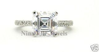 asscher cut diamond ring in Engagement Rings