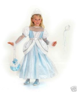 Winter CINDERELLA Dress Princess Paradise Costume Crown Wand 3T 3 4 5 