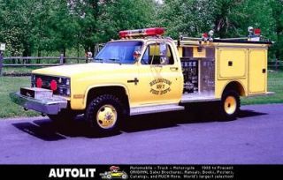 1980s Pierce Chevrolet Fire Truck Factory Photo