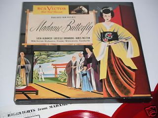RCA Victor Red Seal Records PUCCINIS MADAME BUTTERFLY 3 Record BOX SET 