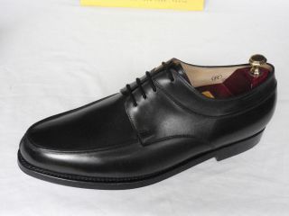JOHN LOBB CROMER Deep Grey August Calf Leather Derby Lace Up Shoes UK 