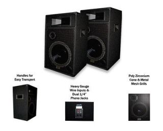 New Pro Audio 2000 Watt Pair 12Studio Monitor Speakers
