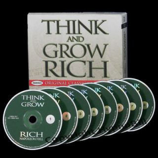 Original Think And Grow Rich Napoleon Hill COMPLETE 8 CDs Success NEW
