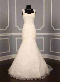 AUTHENTIC Monique Lhuillier Aspen Chantilly Lace White Couture Bridal 
