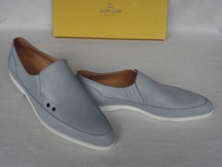 JOHN LOBB Tiller Sky Blue Calf Leather Loafer Shoes UK 7 RARE