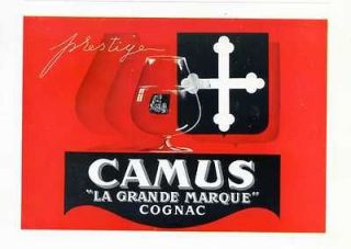 1946  Cognac CAMUS   French Ad, wine