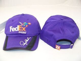 Chase Authentics Denny Hamlin #11 Fed Ex Purple Cap/Hat NWT