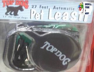 TOP DOG 27 Retractable Pet Leash for Large Dogs   Brand New   BLACK