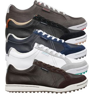 NEW Ashworth Cardiff Spikeless Golf Shoes for Men   Chocolate/Whit​e 