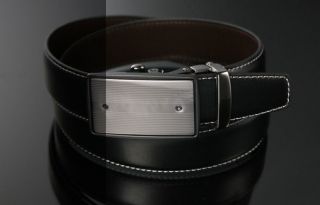   Dress Leather Belts with Auto Lock Buckle / Sliding Buckle Belt