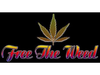 Ebn bn0873 Free The Weed Bar Pub Decor Banner Sign