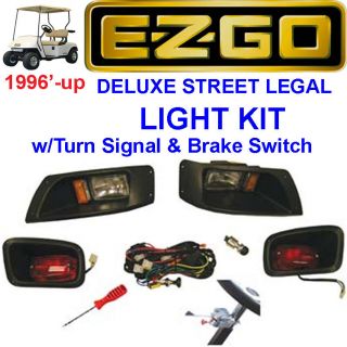EZGO TXT Golf Cart LIGHT Kit w/ Turn Signal & Brake Switch (Free 